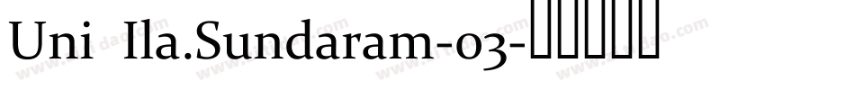 Uni Ila.Sundaram-03字体转换